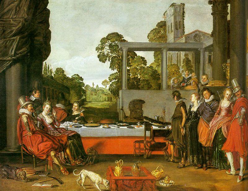 Willem Buytewech Merry Company in the Open Air oil painting image